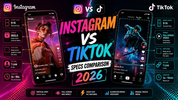 Instagram vs TikTok: Full Spec Comparison for 2026